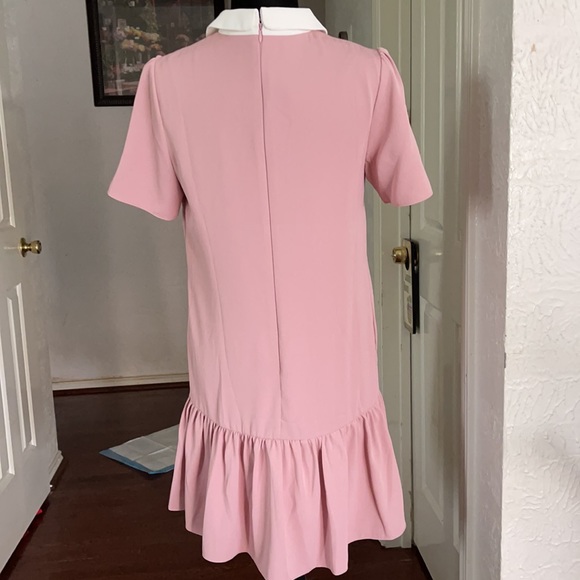 COPY - Red Valentino Blush appliquéd cady dress - Picture 7 of 11